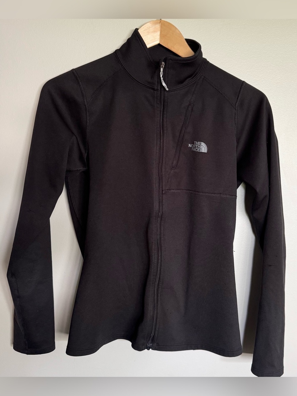 The North Face Women’s Medium Black Full Zip Athletic Jacket Stretch Performance